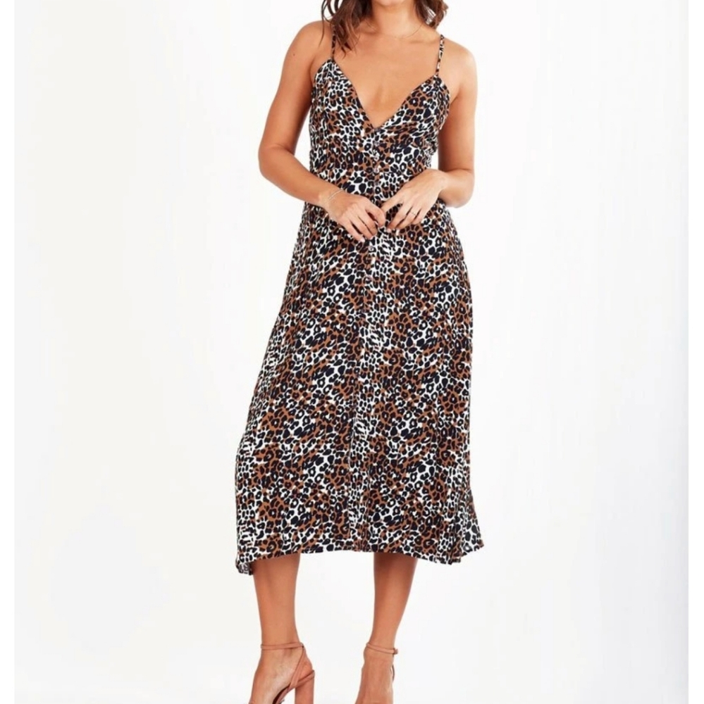 Cleobella leopard Estella maxi dress